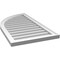 Ekena Millwork Quarter Round Top Left Surface Mount PVC Gable Vent w/ 2"W x 1-1/2"P Brickmould Frame, 20"W x 36"H GVPQL20X3602SN - alternate 5